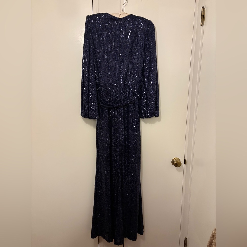 Vince Camuto Shimmering Dark Blue Sequin Dress